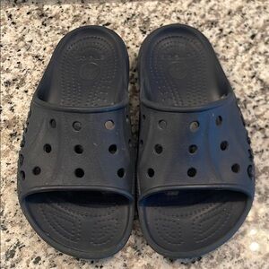 Crocs Navy Blue Slide Sandals
